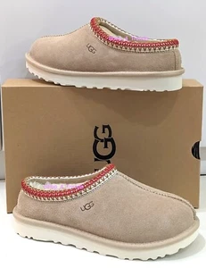 Authentic Women's Shoes 100% UGG 5955 Tasman Braid Slippers Sand Dark Cherry - Picture 1 of 2