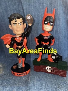 San Francisco Giants DC Comics Batman Superman Bobblehead SGA SF Bobble - Foto 1 di 6