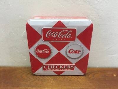 Coca-Cola Checkers Collector's Edition 2003 Board Game HAND-SCULPTED Bottle Cups - Image 1 of 4