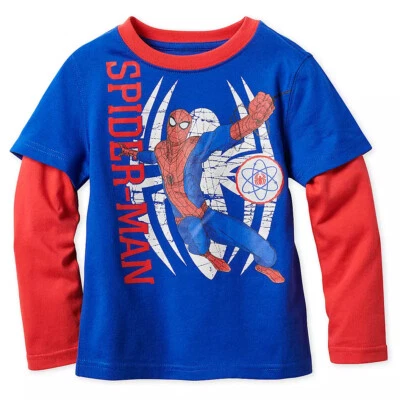 Camiseta de manga larga para niños talla 2 Disney Store Marvel Spider-Man Foto 1 de 2