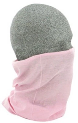 Solid Light Pink Motley Tube Multi Function Headwear Biker Beanie Sports ATV - Image 1 of 3