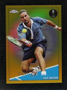 2021 Topps Chrome Gold Refractor /50 Patrick Rafter Pat Rafter #57 Rookie RC