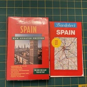 Baedeker’s SPAIN travel book (1992 Prentice Hall) paperback european travel +Map - Picture 1 of 10