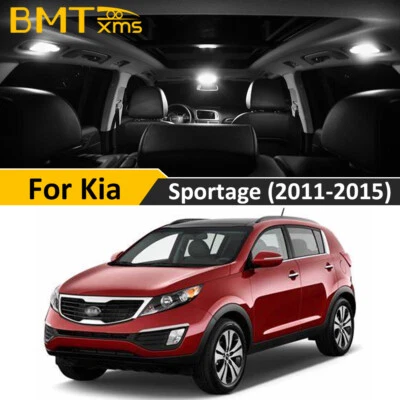 Kit ampoules 11x LED blanc éclairage intérieur Canbus pour Kia Sportage 2011-2015 - Photo 1/4