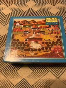 Charles Wysocki 1000 Piece Puzzle Indian Summer in Vermont MB Hasbro Complete - Picture 1 of 1