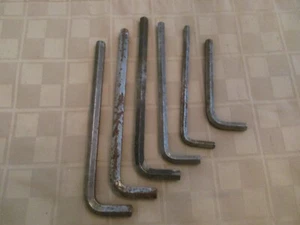 Lot of SIX Allen Wrenches - Estate Tools - Mixed Sizes - Picture 1 of 3
