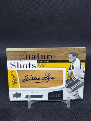 2018-19 Upper Deck Engrained Willie O’Ree SS-WO Signature Shots /150 Bruins - Image 1 of 2
