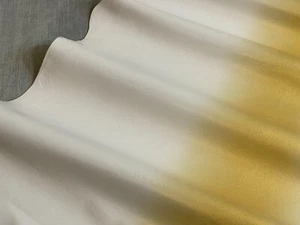 LEATHER skins,hides,,METALLIC GOLD/WHITE,,SY499 - Picture 1 of 13