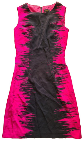 VETEMENTS ILE abito da donna a colori guaina a blocchi nero taglia 8