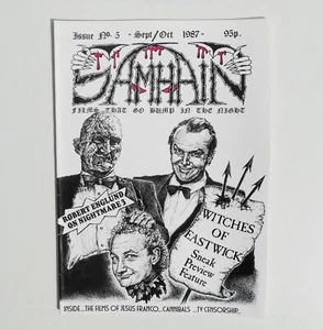 Samhain # 5 Horror Film Magazine Fanzine Robert Englund Witches Of Eastwick - Picture 1 of 4