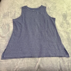 Women’s Athletic Sleeve Less Shirt Size Large Blue - Picture 1 of 6