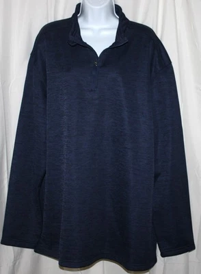 Schmidt Workwear® Navy Fleece Lined Pullover 1/4 Zip Long Sleeve NWOT - Size 2XL - Image 1 of 4