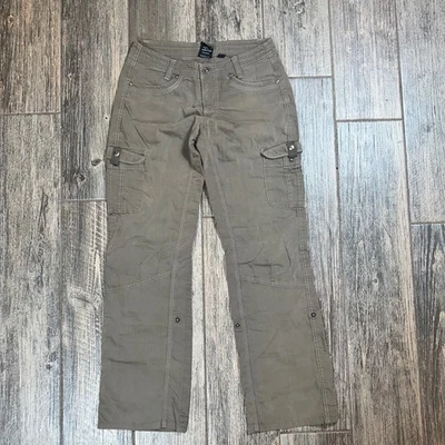 Pantalones cargo informales Kuhl talla 6 para mujer senderismo al aire libre beige aventura utilitaria Foto 1 de 4