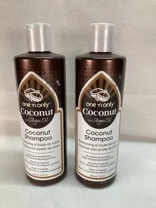 2 One 'N Only Coconut with Argan Oil Coconut Shampoo 12 oz each - Picture 1 of 3
