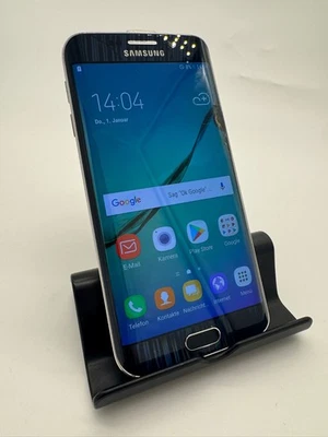 Samsung Galaxy S6 Edge SM-G925F 32GB Schwarz Ohne SIM-Lock Single SIM Gebraucht - Bild 1 von 4