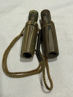 2 Camo Duck Call Blanks No Reeds Hollow Center Customizable - Image 1 of 3