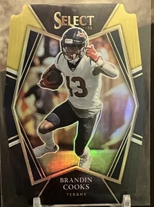 2021 Panini Select Premier Level Brandin Cooks #115 Black & Gold Prizm Die-Cut - Picture 1 of 2