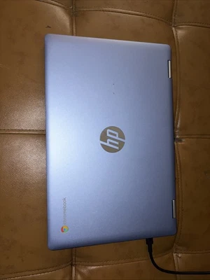 Portátil HP X360 14-CA0130WM 14 pulgadas azul Intel Celeron Chrome OS (Chromebook) Foto 1 de 4