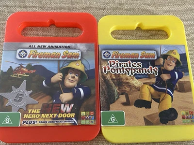 Fireman Sam DVDs X2 Pirates & New Hero Next Door PAL R4 ABC Kids Rated G - Image 1 of 4