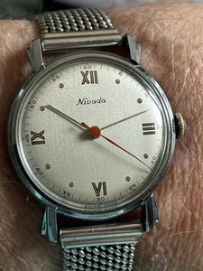 Beautiful Vintage 15 Jewel Nivada Men’s Watch - Picture 1 of 18