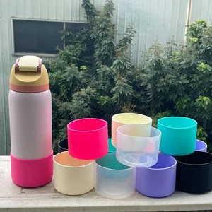 Stivali bottiglia d'acqua in silicone - manicotto protettivo antiscivolo per 24 oz 32 oz 40 oz Stai - Foto 1 di 31