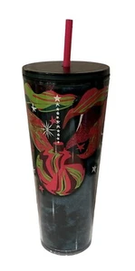 Starbucks Holiday Christmas Ornament 24oz Venti Cold Cup Tumbler 2023 Pink Straw - Picture 1 of 2