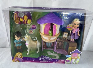 Disney PRINCESS RAPUNZEL Petite Deluxe Gift Set Flynn Maximus Pascal Tree House - Picture 1 of 6