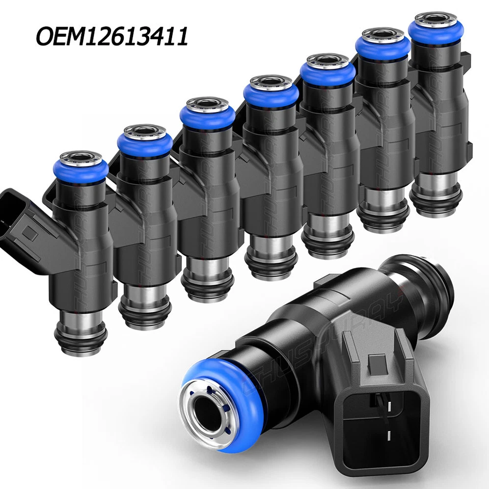 8PCS OEM Fuel Injectors 12613411 For 2010-2013 2014 GMC Yukon XL 1500 5.3L V8 - Image 1 of 4