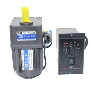 220V AC Gear Motor Electric Motor Variable Speed Controller Reduction Ratio 1:10 - Picture 1 of 8