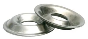 Stainless Steel Flange Cup Finishing Washer # 8, Qty -100 - Picture 1 of 2