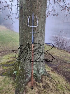 UBR CUSTOM HANDMADE CARBON STEEL POSEIDON,NEPTUNE HUNTING THREE PRONGED SPEAR - Picture 1 of 1