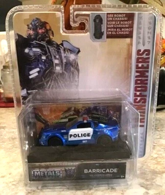 2017 Novo MOC Jada Toys Transformers Metals Barricade - Imagem 1 de 3