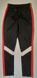 American Stitch Black Red Joggers, Snap Button Bottom Leg Athletic Pants Size M  - Picture 1 of 6