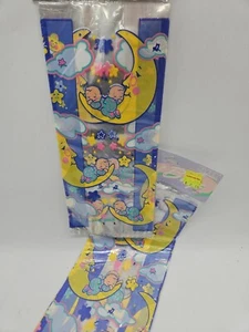 2 bolsas de regalos de plástico Celepohan nostálgicas de baby shower arte en papel de 20 piezas bebé dormido - Imagen 1 de 5