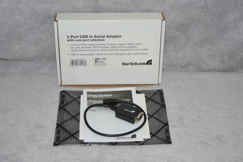 STARTECH.COM ICUSB232PRO USB TO SERIAL ADAPTER WITH COM PORT RETENTION--LOOK! - Image 1 of 1