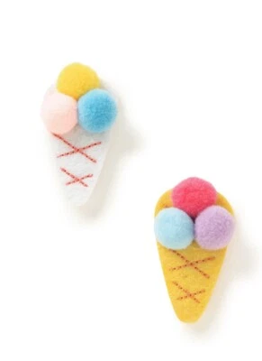 Girls Matilda Jane Lets ge together Three Scoops Hair Clips NWT -  Clips are 2" Foto 1 de 2