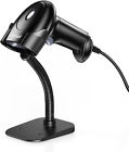 USB Handheld Barcode Scanner Inventory 2D 1D QR Code Reader with Stand for PC