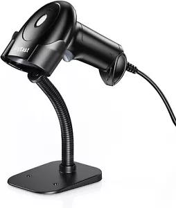 2D USB Wired Barcode Scanner Inventory Handsfree 1D QR Code Scanners for Store - Bild 1 von 10