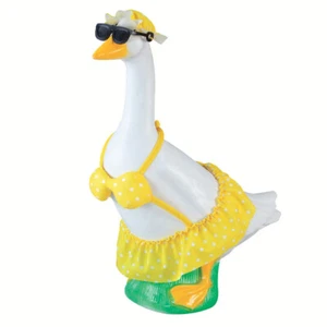 Bright Yellow Polka Dot Bikini Goose Outfit Summer Costume for 17"H Baby Goose - Picture 1 of 6