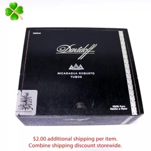 Davidoff Robusto Nicaragua Tubos Caja de cigarros de madera vacía 6,5" x 5,75" x 2,5" - Imagen 1 de 10