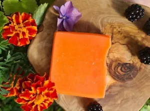 Natural Orange soap with raw Manuka Honey Palm Free Bar Handmade ECO Bar Organic - Picture 1 of 7