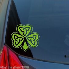 Celtic Shamrock vinyl sticker decal Irish lucky trinity catholic Boston Dublin