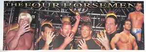 WWE THE FOUR HORSEMAN & MICK FOLEY 10.75 x 31 double sided Wrestling Poster wwf - Picture 1 of 2