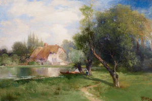 Near East Hampton, Long Island von Thomas Moran Museum Giclée-Druck kostenloser Versand - Bild 1 von 3