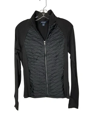 Chaqueta Studio Park x Kerstin Lindquist Tejida Cremallera Frontal A628888 Negra Pequeña Nueva Foto 1 de 4