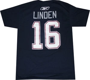 Vancouver Canucks Trevor Linden Reebok Throwback marineblaues T-Shirt neu Etikett Medium - Bild 1 von 5