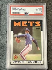 PSA 8 NR MINT BASEBALL CARD 1986 TOPPS DWIGHT GOODEN NEW YORK METS