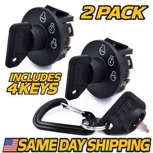 (2 Pk) Ignition Switch for Toro 117-2221 Z Master Exmark Lazer Quest Time Cutter - Picture 1 of 7