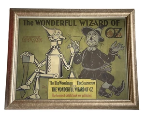 The Wonderful Wizard Of Oz Framed Print Tin Woodman Scarecrow 22 x 27.5 - Picture 1 of 4