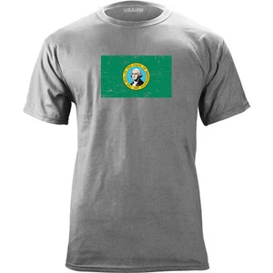 Washington State Flag Distressed T-Shirt - Bild 1 von 1